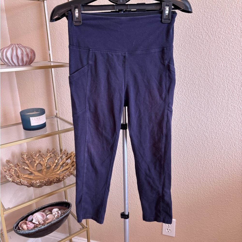 Marika‎ Navy High Rise Pocket Leggings Size Medium